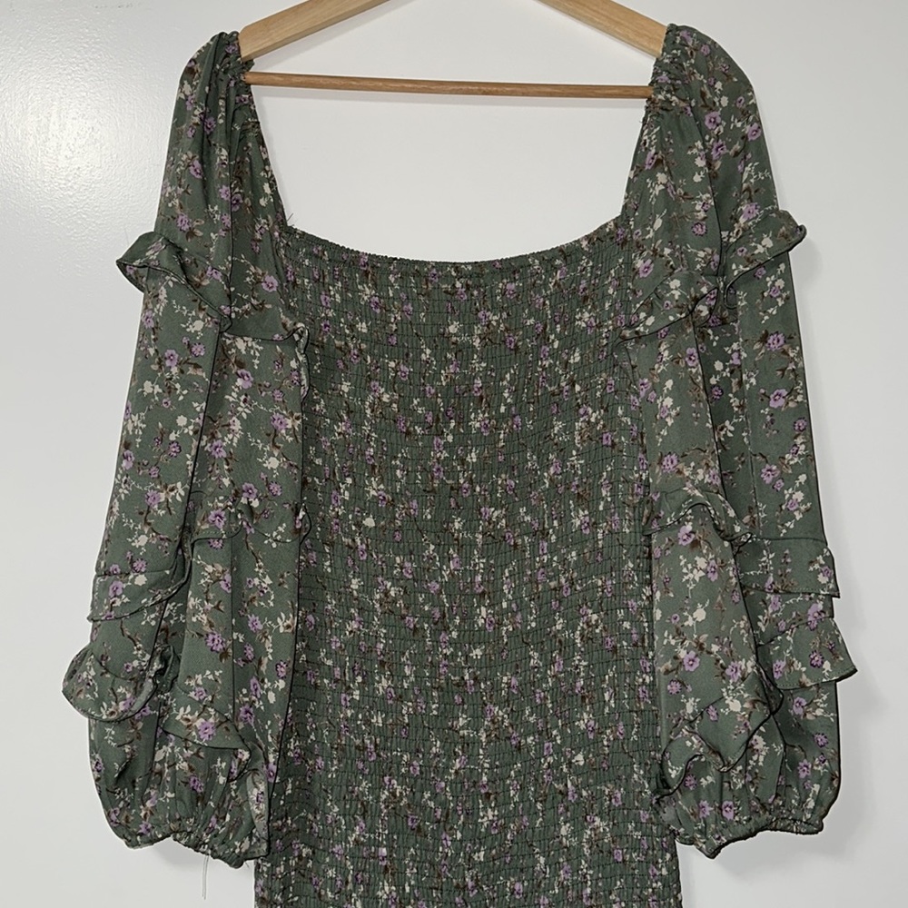 Petal and Pup Midi Dress